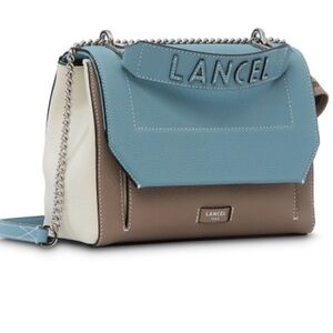 Lancel Paris, Ninon crossbody in Blue, Cream and Taupe, custom design